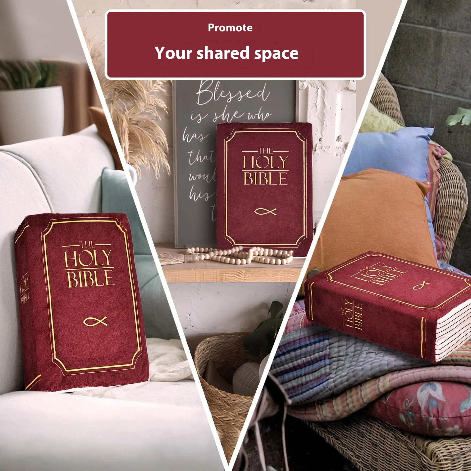 Christmas Bible Plush Pillow Doll