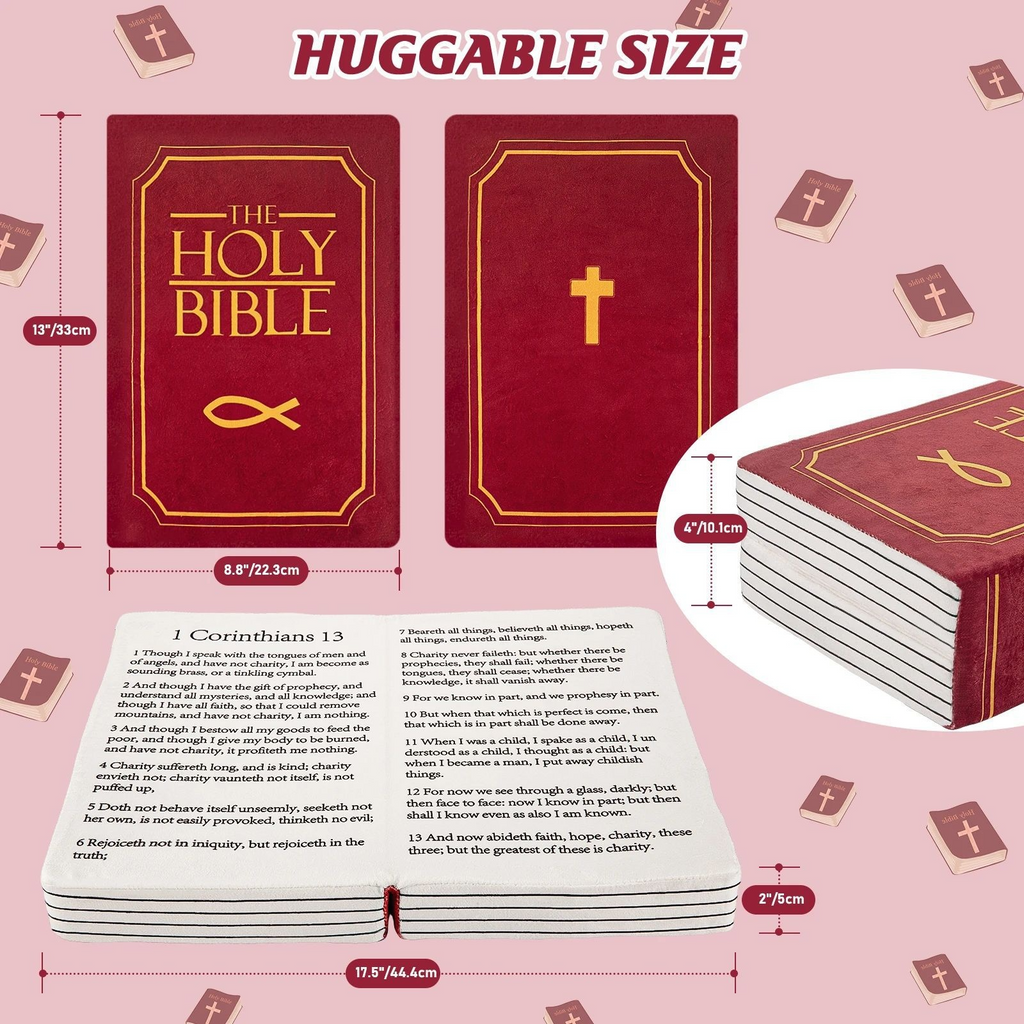 Christmas Bible Plush Pillow Doll